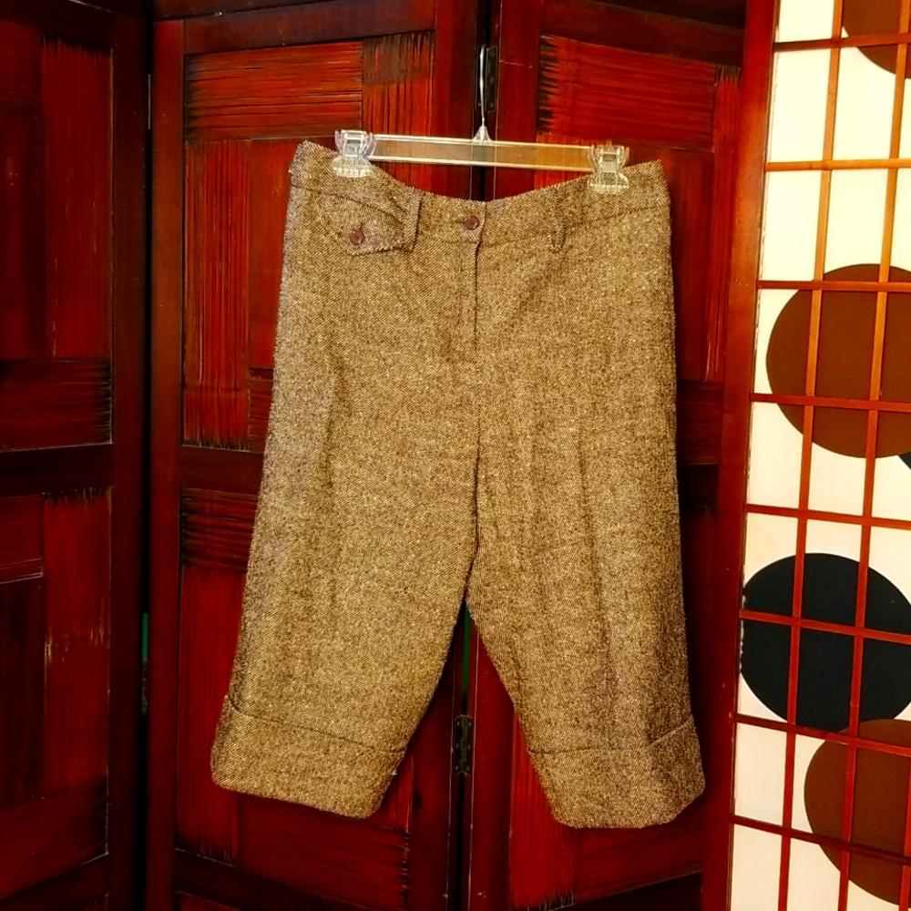 Boston Proper wool blend Capri trousers size 8